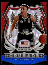 2020-21 Panini Prizm Draft Picks Collegiate Red & Blue RJ Hampton Rookie #93