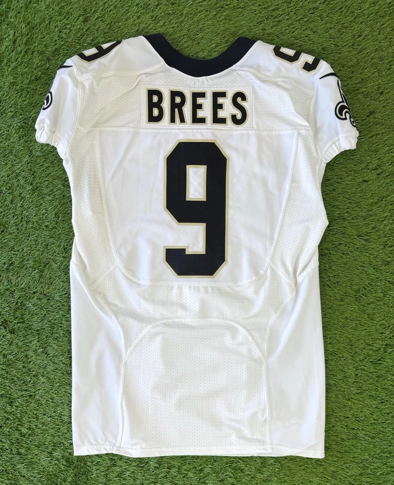 Camiseta autêntica de futebol americano NFL Drew Brees New Orleans Saints 2016 Team Issued 48 - Imagem 2 de 4