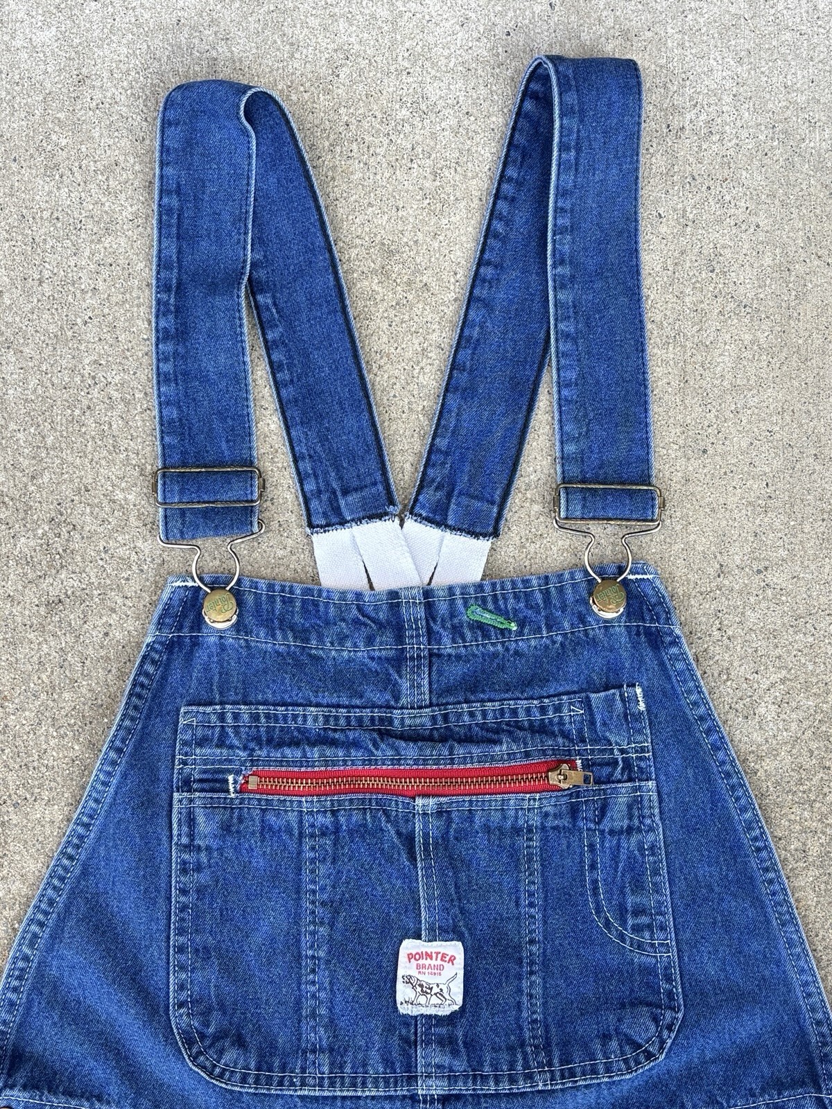 Pointer Brand Denim Overalls w/RARE POINTER BRAND… - image 4