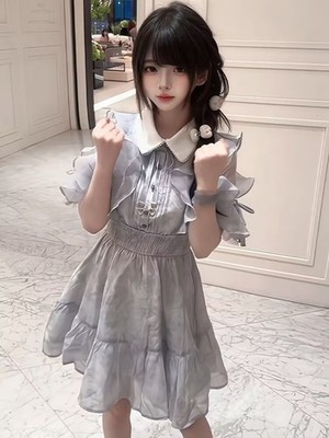 japanese style dress Ikevan Girls Floral Print Kimono Traditional Dresses Casual Wide Sleeve Trendy Vintage (Black, 5-6 Years): Clothing, Shoes & Jewelry Shoulder Width 78cm Kimono dress, Japanese dress, Formal
