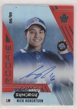 2020-21 Upper Deck Synergy Rookie Portrait Red 68/99 Nick Robertson Auto 03z4