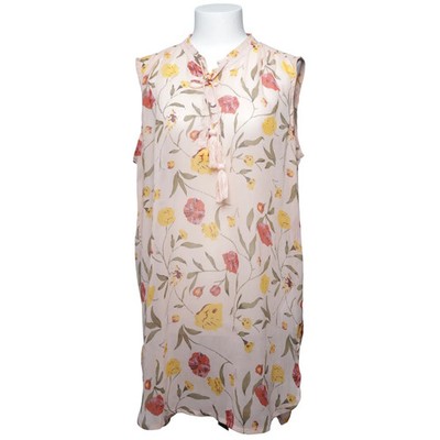Ichi, Strandkleid, Größe: XL, Beige/Mehrfarbig, Polyester, Blumen, Damen #J24