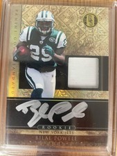 2011 Panini Gold Standard Bilal Powell RPA Auto Patch RC 284 Serial Number Jets