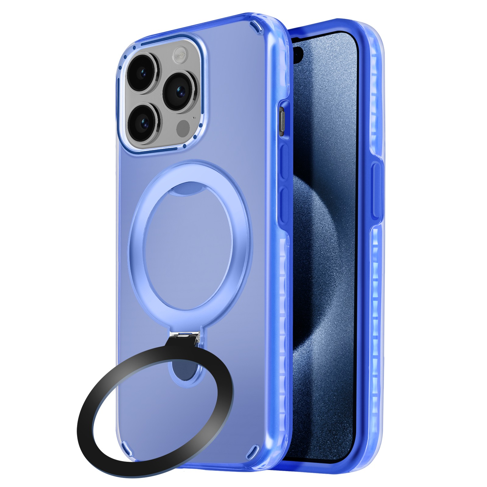 Coque iPhone 15 Pro antichoc Avizar avec béquille pour streaming vidéo