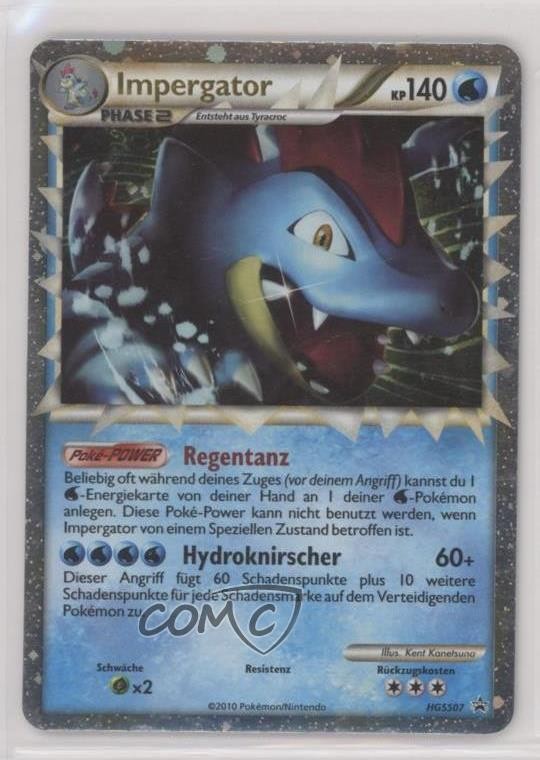 Feraligatr Holo German Pokémon HeartGold & SoulSilver Black Star Promo #HGSS07