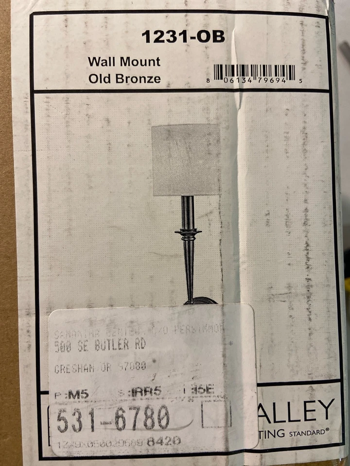 Hudson Valley Lighting 1231-OB Lourdes 19" Wall Sconce - Old Bronze - Image 2 of 4