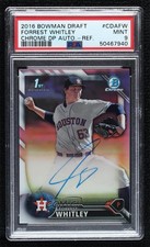 2016 Bowman Draft Chrome Pick Refractor Forrest Whitley PSA 9 MINT Auto 1p3w