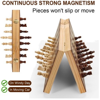 Magnetic Chess Set for Adults & Kids - Portable Travel Game