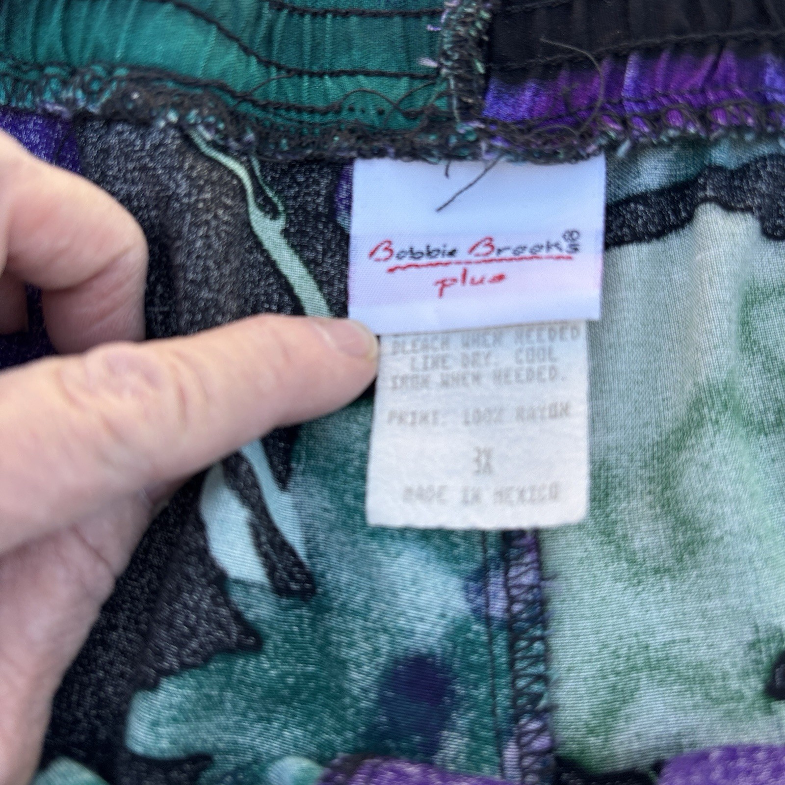 Bobbie Brooks Women's Multicolor 100% Rayon Top & Short Set 2XL thumbnail 16