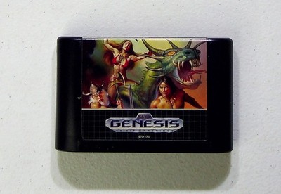Golden Axe II Sega Genesis Video Game Retro Beat 'em Up Fantasy