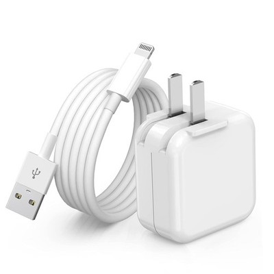 12W USB Wall Charger for iPhone, iPad Mini 1/2/3/4/5 with 6.6FT Cable