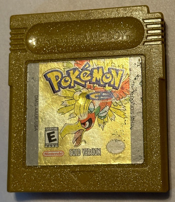 Pokemon Gold Version (Nintendo Game Boy Color, 2000) - Authentic, Dry Battery