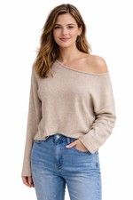 GLASSONS jumper size M Beige/ivory relaxed fit