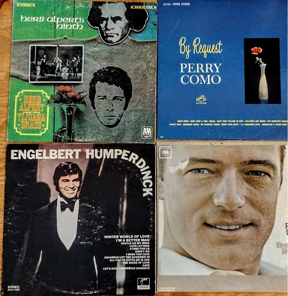 Vinyl Lot of 20 Easy Crooner Pop Andy Williams Conniff Engelbert Como Sinatra - Image 2 of 4