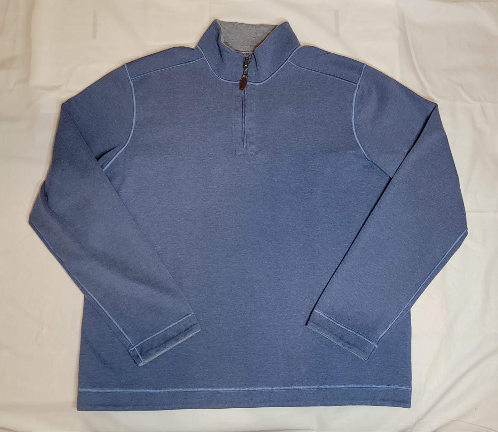 Johnston & Murphy Reversible Solid Quarter-Zip Pu… - image 1