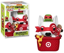 Funko Pop Ad Icons Target Bullseye in Ninja Mask w/ Raphael Figure #243 READ