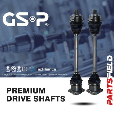 Pair Front GSP CV Joint Drive Shafts for Audi A4 2001-2008 FWD 8ED B7