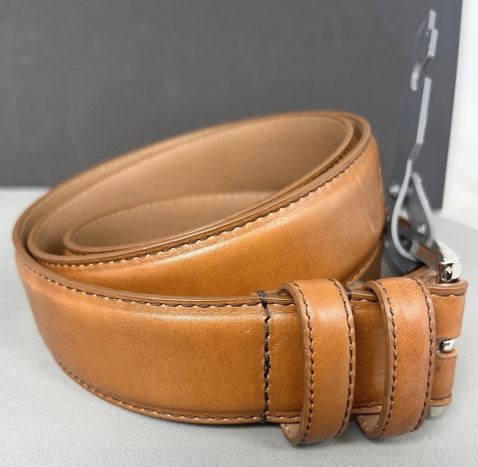 Basic Color Backgrond NWT ALLEN EDMONDS WIDE BASIC LEATHER BELT 39590 Mens Size 40 Color ...