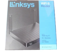 Linksys WiFi 6 Dual-Band Intelligent Mesh AX2200 MR20MS Router-NEW
