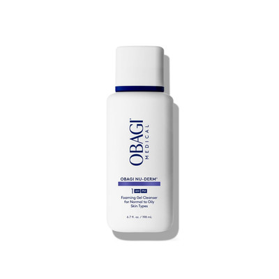 Obagi Nu-Derm Foaming Gel for Face   Hydrating Cleanser with Aloe Vera   Deep-Cl