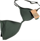 Volcom Green Triangle Bikini Top Minimalist Swimwear Size Small  — photo 1