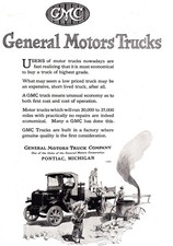 1920 General Motors Trucks: Users of Motor Trucks Nowadays Vintage Print Ad