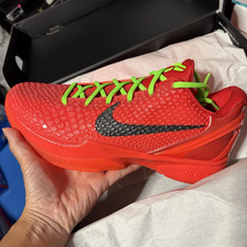 Nike Kobe 6 Protro "Reverse Grinch" Red Mens Basketball Shoes New In Box