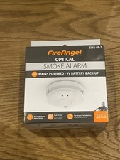 FireAngel SW1-PF-T Optical Smoke Alarm, 230V Mains Powered w/ 9v Battery Back-up