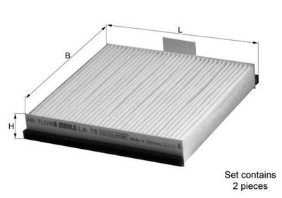 MAHLE LA 76/S Filter, Innenraumluft für RENAULT
