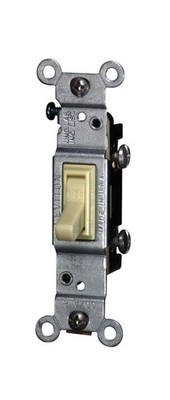Leviton 15 Amp, 120 Volt, Toggle Co/Alr Single-Pole AC Quiet Switch, Resident...