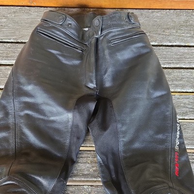 Revit Women's Motorcycle Pants. Black with Knee Protection Size 36