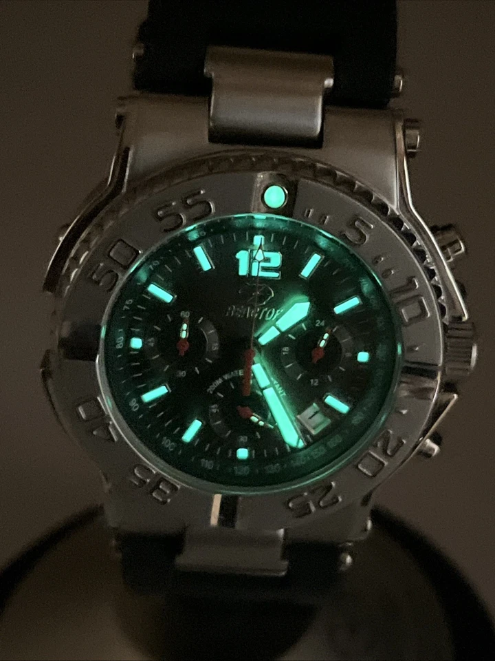 Reactor Critical Mass Chronograph Men Watch 75601 Diver 200M W/ Box, New Battery - Image 4 of 4