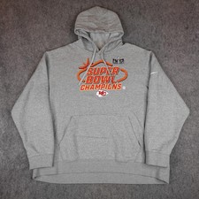Kansas City Chiefs Sweatshirt Mens 3XL NFL Nike Super Bowl LVIII Champs Hoodie