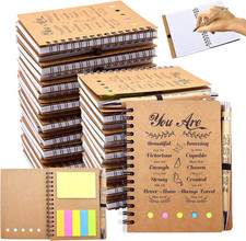 40 PCS Christian Gifts Prayer Journal Set, 20 Bible Verse Pens  Small Spiral No