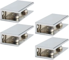 Alise Glass （4P）Fit 6-10mm Thick Glass, Polished Chrome(4p) 