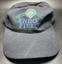 Enron Snapback Blue Field Houston Astros Inaugural Game Cap Astros NY Yankees