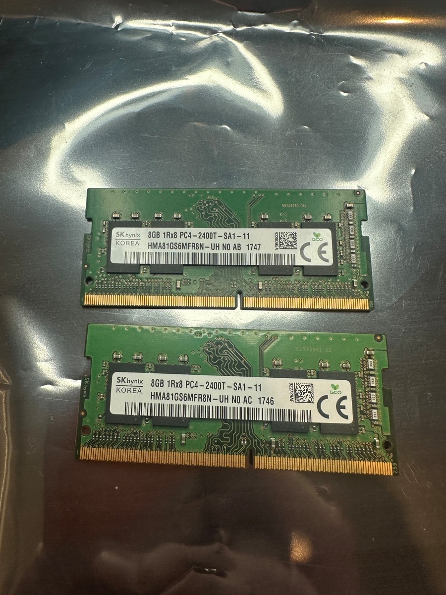 16GB (2 x 8gb) DDR4-2400t Laptop SoDimm RAM, Tested and Working | eBay