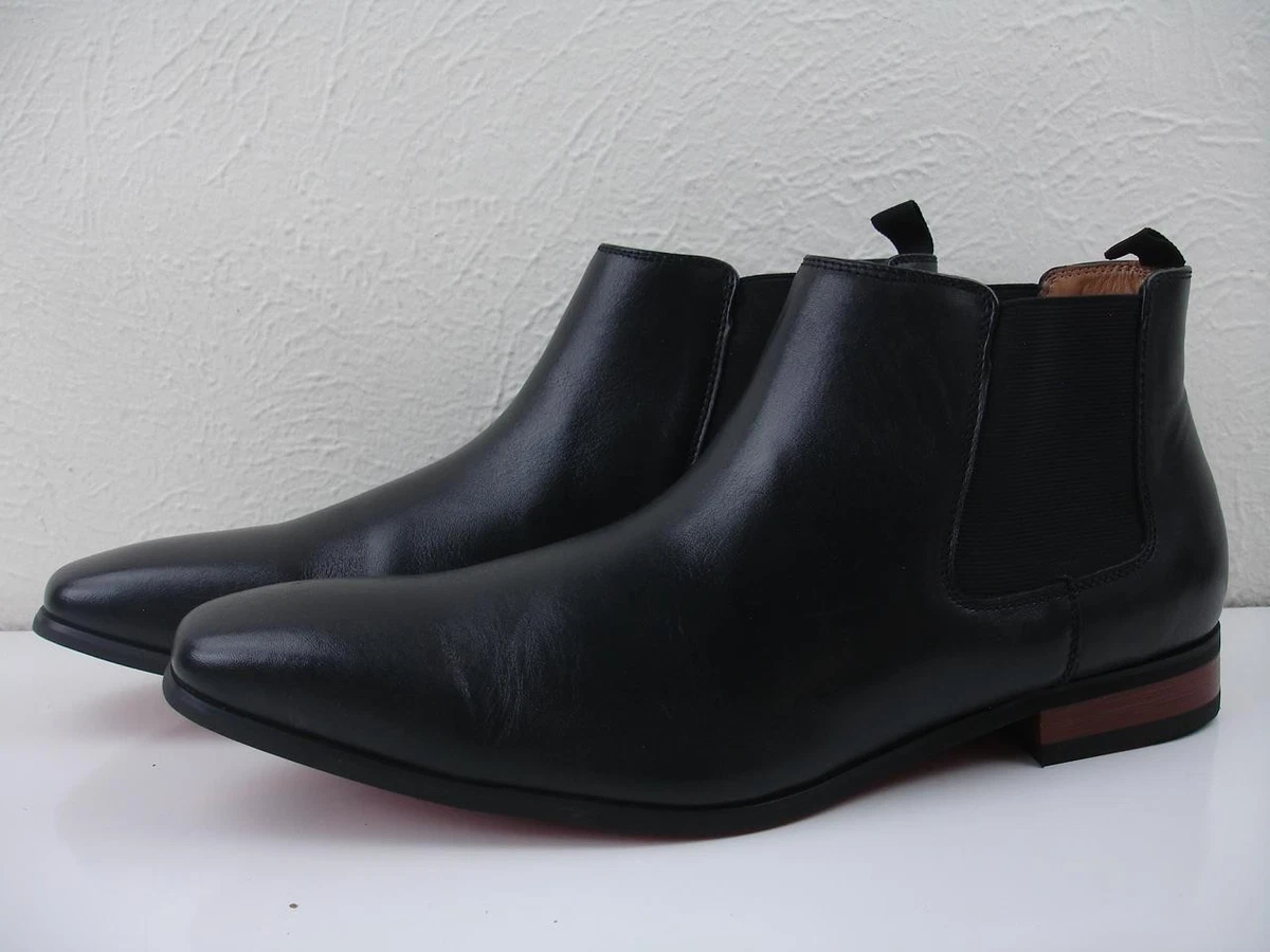 Bottines Homme La Milano En Daim Souple Véritable - Taille Standard, Noir, Neuves En Boîte