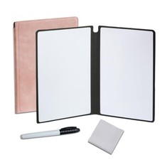 Portable Small Dry Erase Board Whiteboard Notebook Handheld Reusable White B
