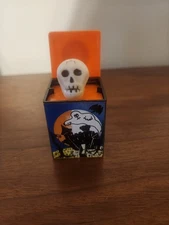 Vtg. Halloween Hong Kong Skull Pop Up Squeaker Toy Haunted House 1970s RARE