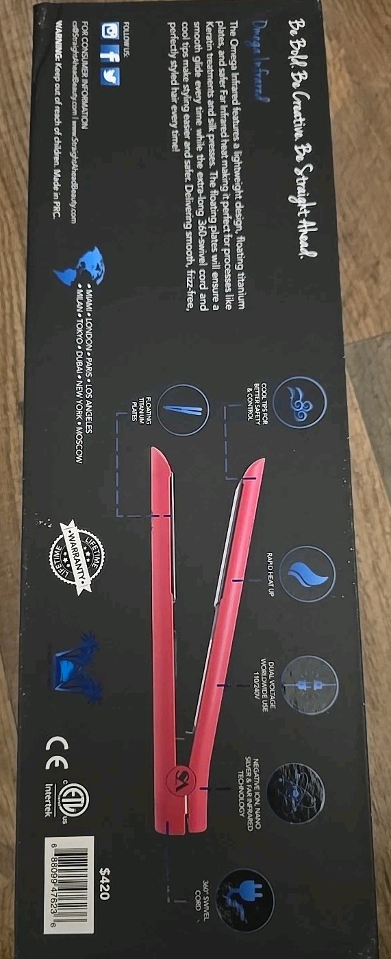 Straight Ahead Omega Infrared Flat Iron