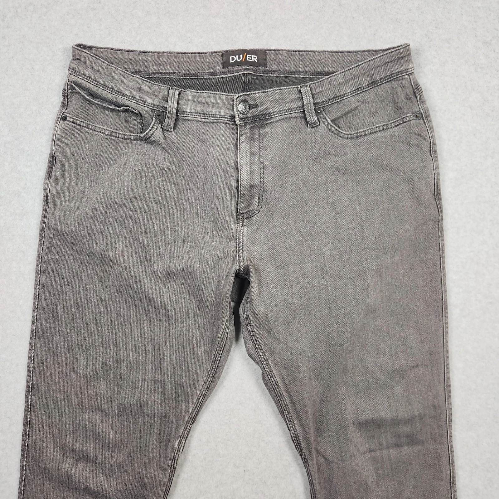 DU/ER Jeans 40x32 Gray N2X Relaxed Taper Pants Stretch Coolmax Quick Dry