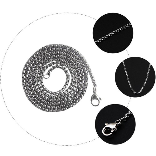 Collier en acier inoxydable pour femmes, Style Simple, sans pendentif, 1 pièce - Foto 7 di 12