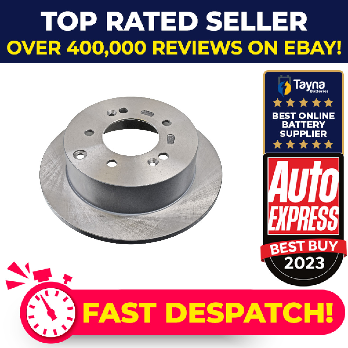 2x Brake Discs Pair Solid Rear 262mm 108457 Febi Set 584112K300 Quality New