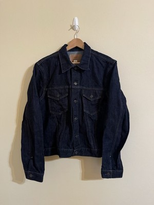 RRL Double RL Ralph Lauren Denim Trucker Jacket Indigo Rigid XL | eBay