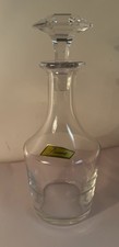 Baccarat Crystal EMBASSY Decanter 11" 28cm tall with original Stopper Label