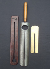 Vintage Collection of 3 x Metal & Wooden Button Polishing Guards