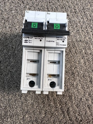 #ad Eaton CCPB 2 30CF Circuit Breaker Base 600Vac 30A 2 Poles $80.00