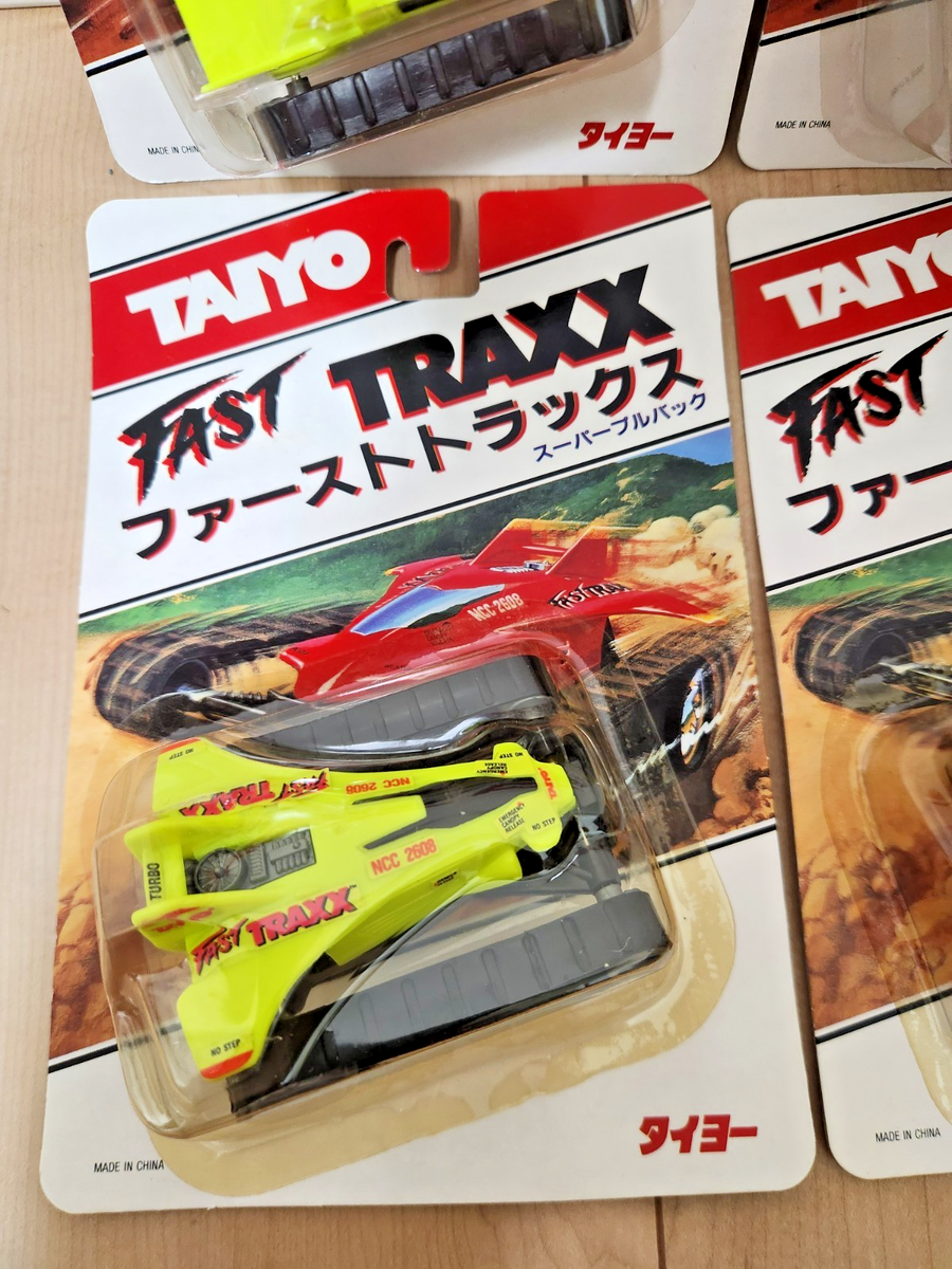 RARE Taiyo Tyco Fast Traxx Pull Back Motor Mini Car Lot of 4 NEW