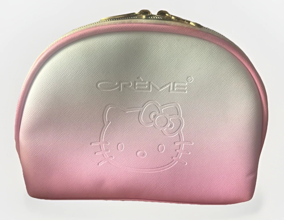 Hello Kitty x The Crème Shop Pink Cosmetic Makeup Bag Pouch 2023 Sanrio Collab - Image 2 of 4